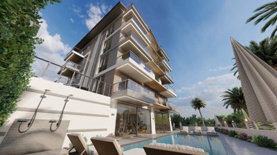 Duplex Property Investments For Sale In Fethiye Town - Communal sun terraces