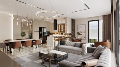 Notable Investment Properties For Sale In Antalya - Open-plan interior layout