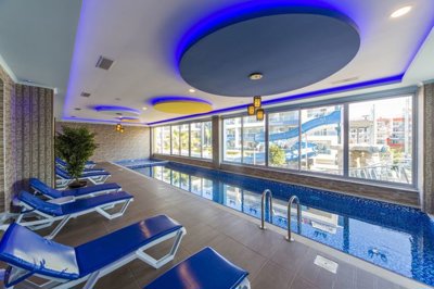 Key-Ready Luxury Apartment In Alanya - Indoor swimming pool