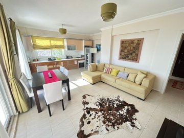 Sea View Apartment For Sale In Didim - Lounge to the kitchen