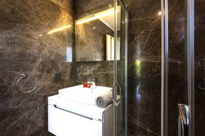 Breathtaking Villa With A Private Pool & Garden For Sale In Yalikavak - First luxury shower room and WC