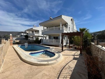 A Detached Immaculate Villa For Sale In Akbuk - Main view of the property with private facilities