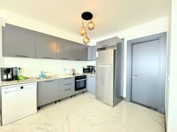 Prestigious Sea View Villa In Bodrum With A Private Garden For Sale - open-plan kitchen