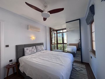 Renovated Apartment For Sale In Dalyan - Tastefully decorated double bedroom