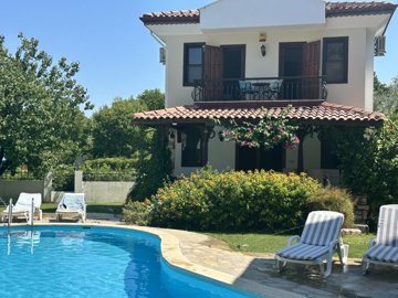 Ready-To-Move Dalyan Villa For Sale With Communal Gardens & Pool - Fully furnished property