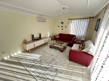 Furnished Property With A Sea View For Sale In Altinkum, Didim – Lounge with terrace access