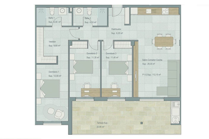 Image No.15-2 Bed Apartment for sale