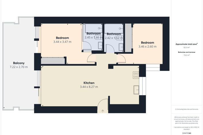 Image No.40-2 Bed Apartment for sale