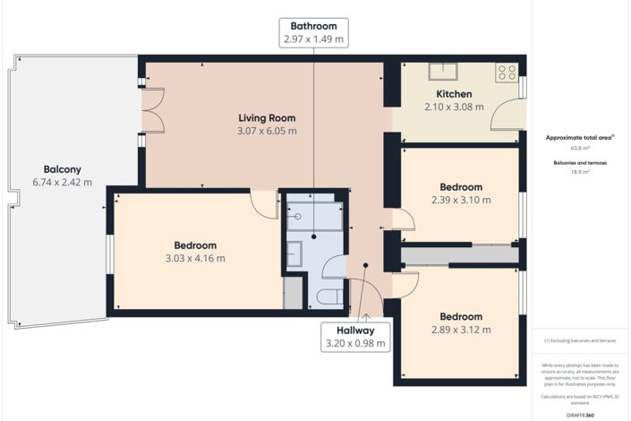 Image No.26-3 Bed Apartment for sale