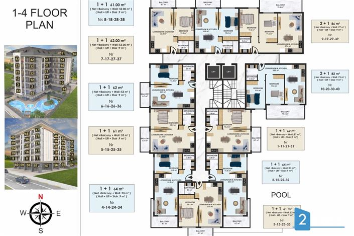 Image No.10-1 Bed Apartment for sale