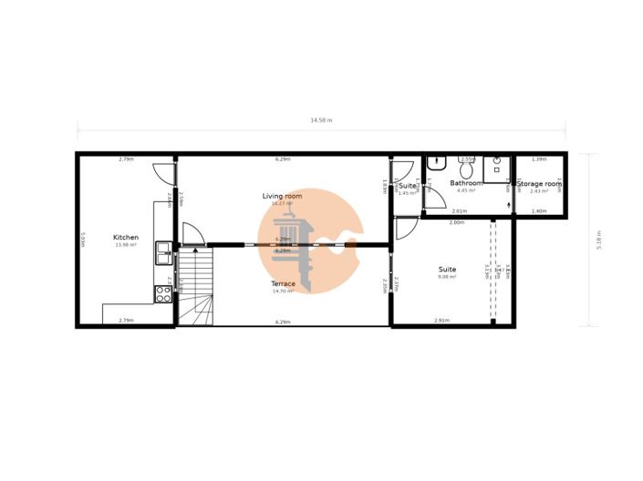 Image No.43-2 Bed Commercial for sale