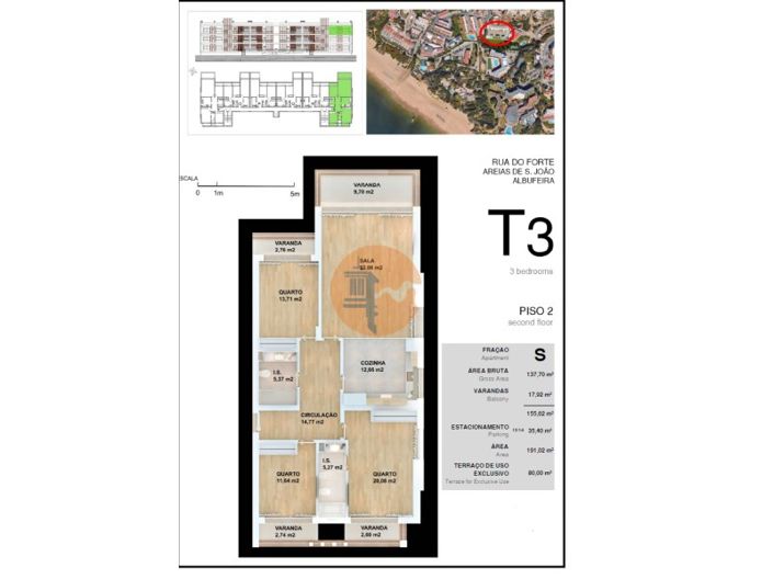 Image No.51-3 Bed Apartment for sale