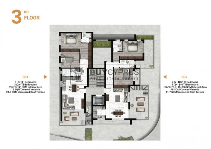 Image No.6-3 Bed Apartment for sale