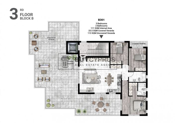 Image No.7-3 Bed Apartment for sale