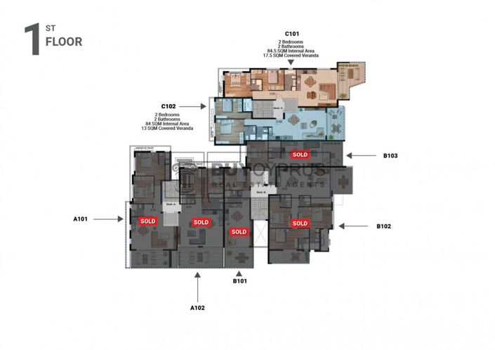 Image No.9-2 Bed Apartment for sale