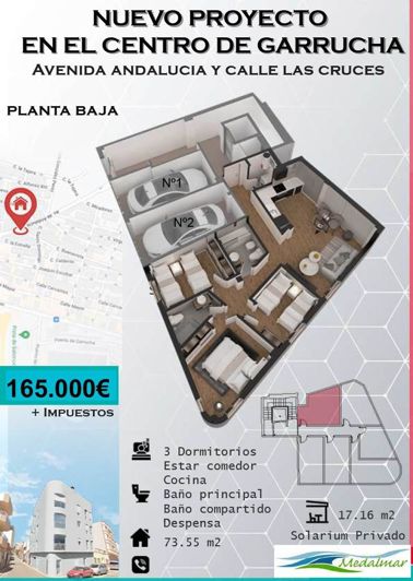Image No.1-3 Bed Apartment for sale