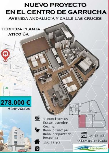 Image No.1-3 Bed Penthouse for sale