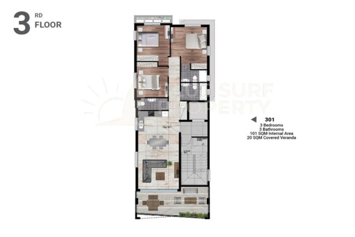 Image No.10-3 Bed Apartment for sale