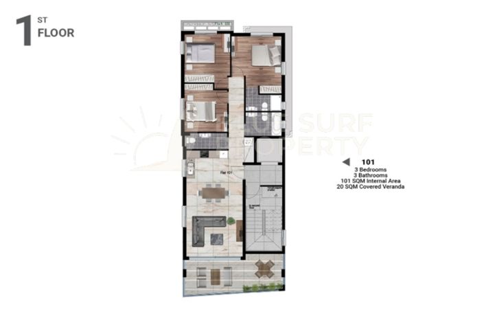 Image No.10-3 Bed Apartment for sale