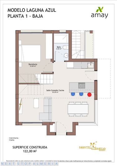 Image No.42-3 Bed Property for sale