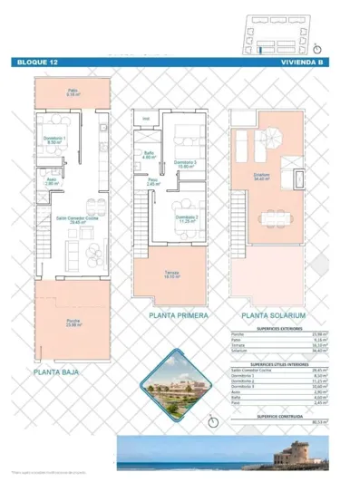 Image No.19-3 Bed Townhouse for sale