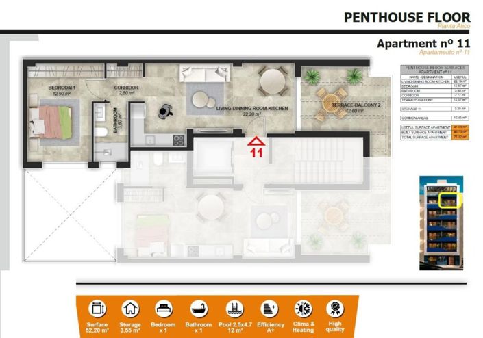 Image No.25-1 Bed Apartment for sale