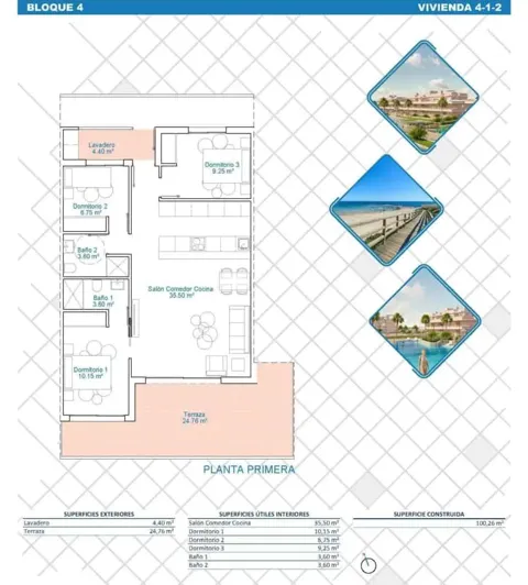 Image No.25-3 Bed Apartment for sale