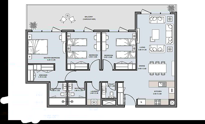 Image No.14-2 Bed Apartment for sale