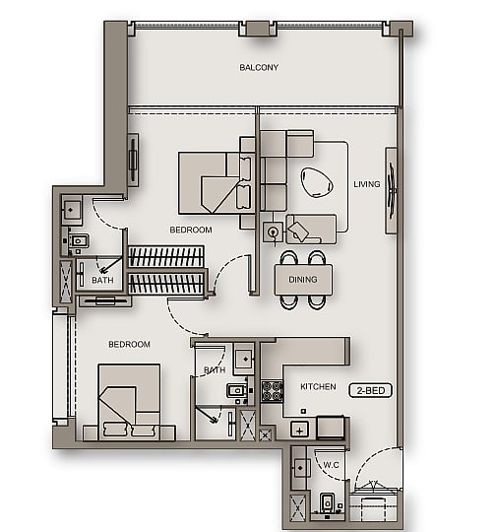 Image No.13-2 Bed Apartment for sale