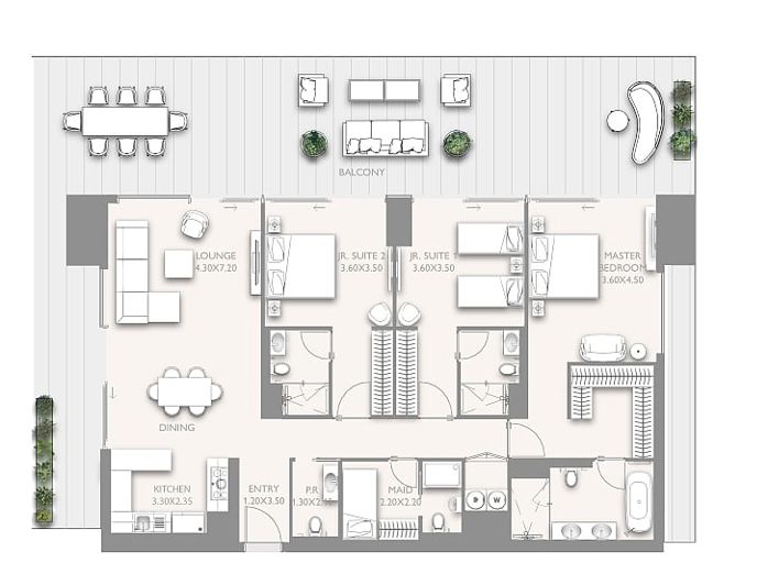 Image No.30-3 Bed Apartment for sale