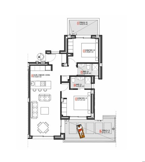 Image No.35-2 Bed Apartment for sale