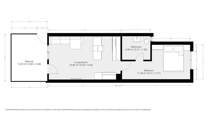 Image No.23-1 Bed Apartment for sale