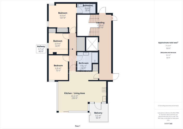 Image No.27-3 Bed Apartment for sale