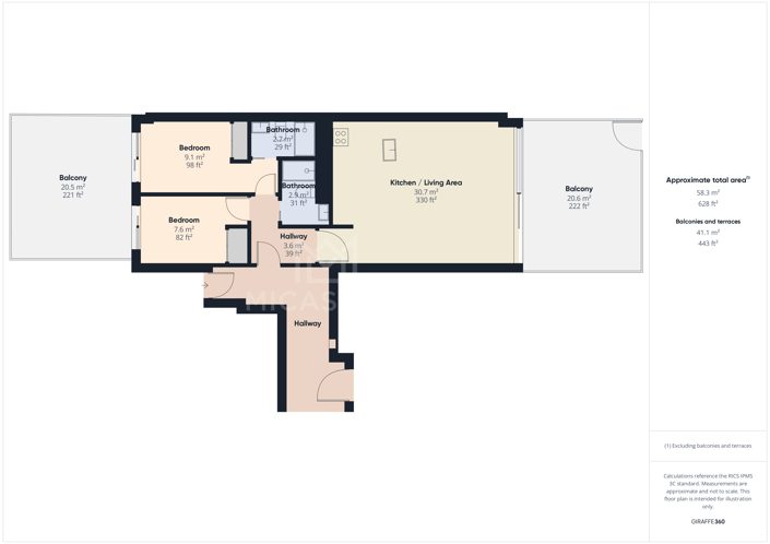 Image No.19-2 Bed Apartment for sale