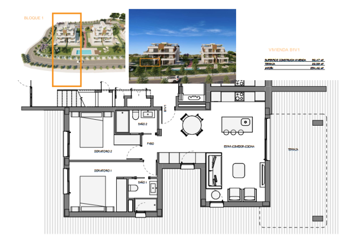 Image No.35-2 Bed Apartment for sale