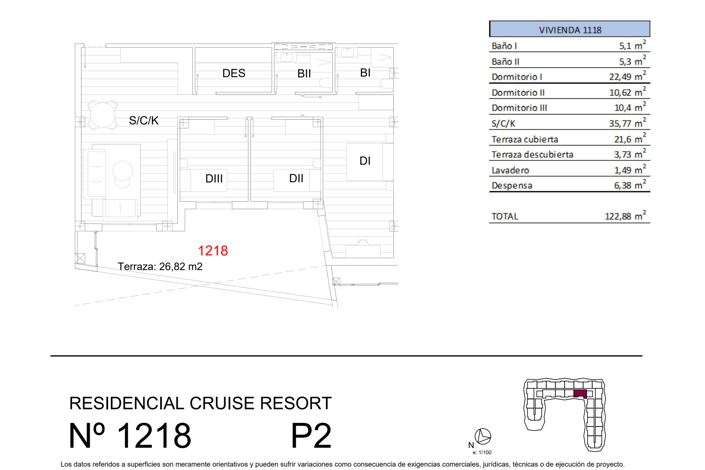 Image No.22-3 Bed Apartment for sale