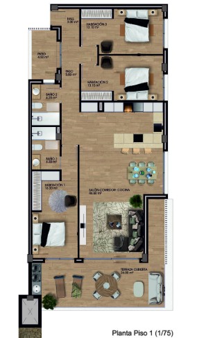 Image No.11-3 Bed Apartment for sale