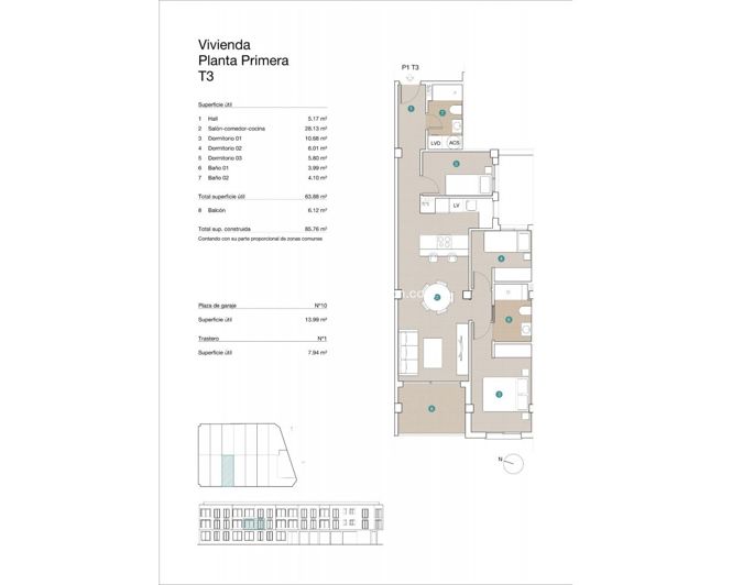 Image No.31-3 Bed Apartment for sale
