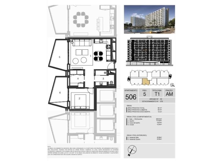 Image No.46-1 Bed Apartment for sale