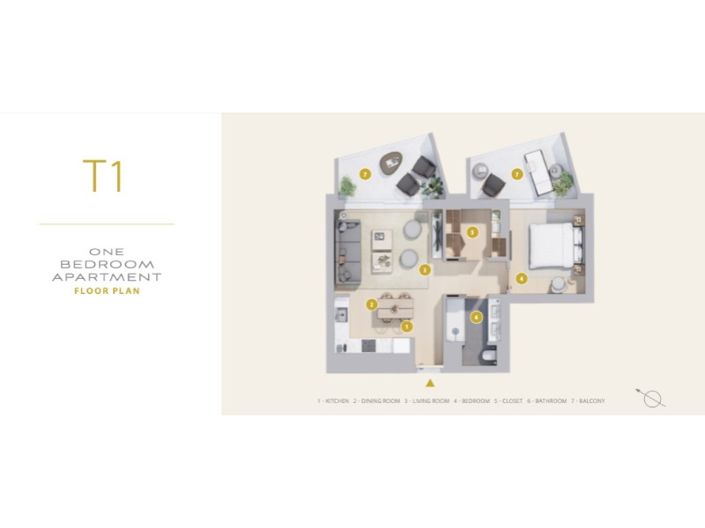 Image No.47-1 Bed Apartment for sale