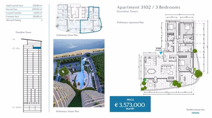 Image No.54-3 Bed Apartment for sale