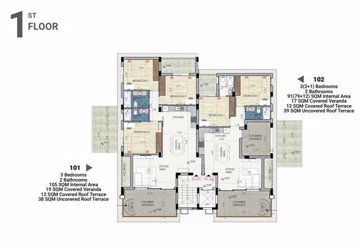 Image No.8-3 Bed Apartment for sale