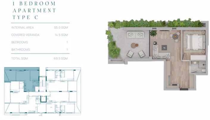 Image No.28-1 Bed Apartment for sale