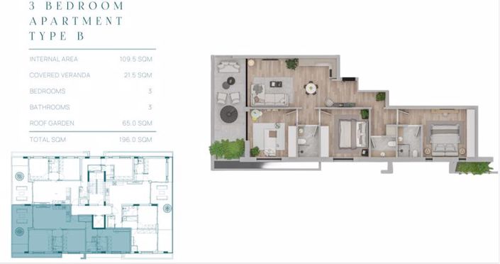 Image No.25-3 Bed Apartment for sale