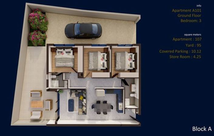 Image No.14-3 Bed Apartment for sale