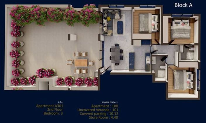 Image No.15-3 Bed Apartment for sale