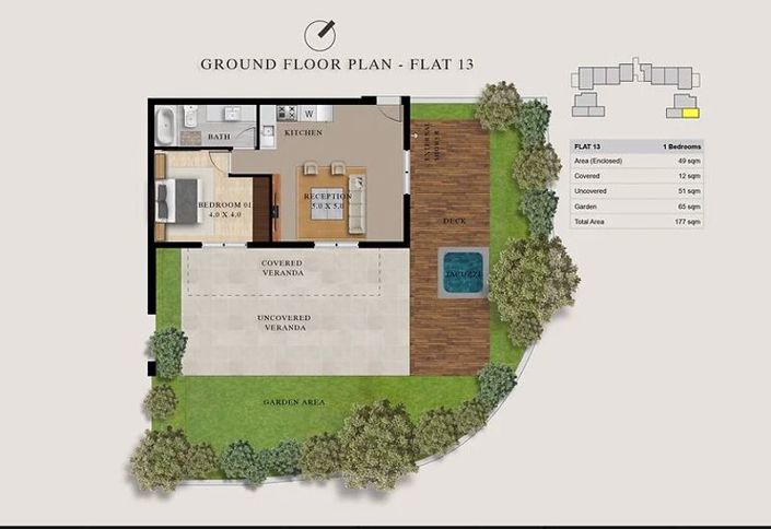 Image No.15-1 Bed Apartment for sale