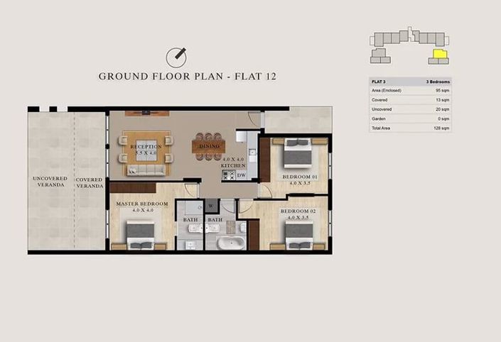 Image No.13-3 Bed Apartment for sale