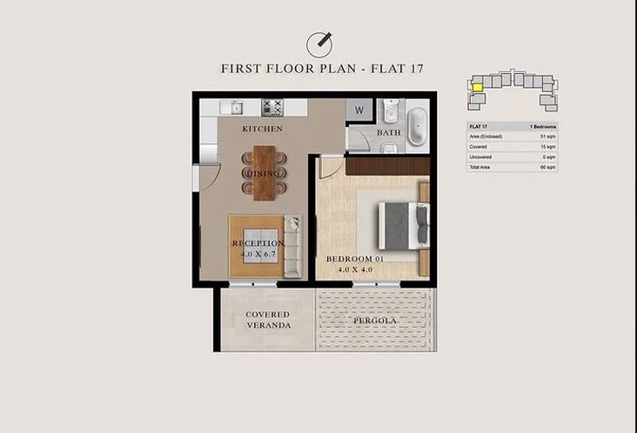 Image No.13-1 Bed Apartment for sale