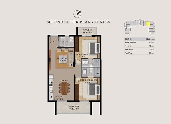 Image No.20-2 Bed Apartment for sale